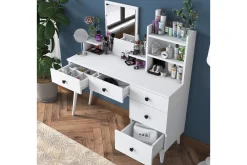 Junji Sminkebord 118,2x93,8 cm Hvit
