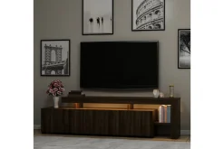 Jurukovo TV-benk 192x37 cm Brun