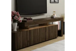 Jurukovo TV-benk 192x37 cm Brun