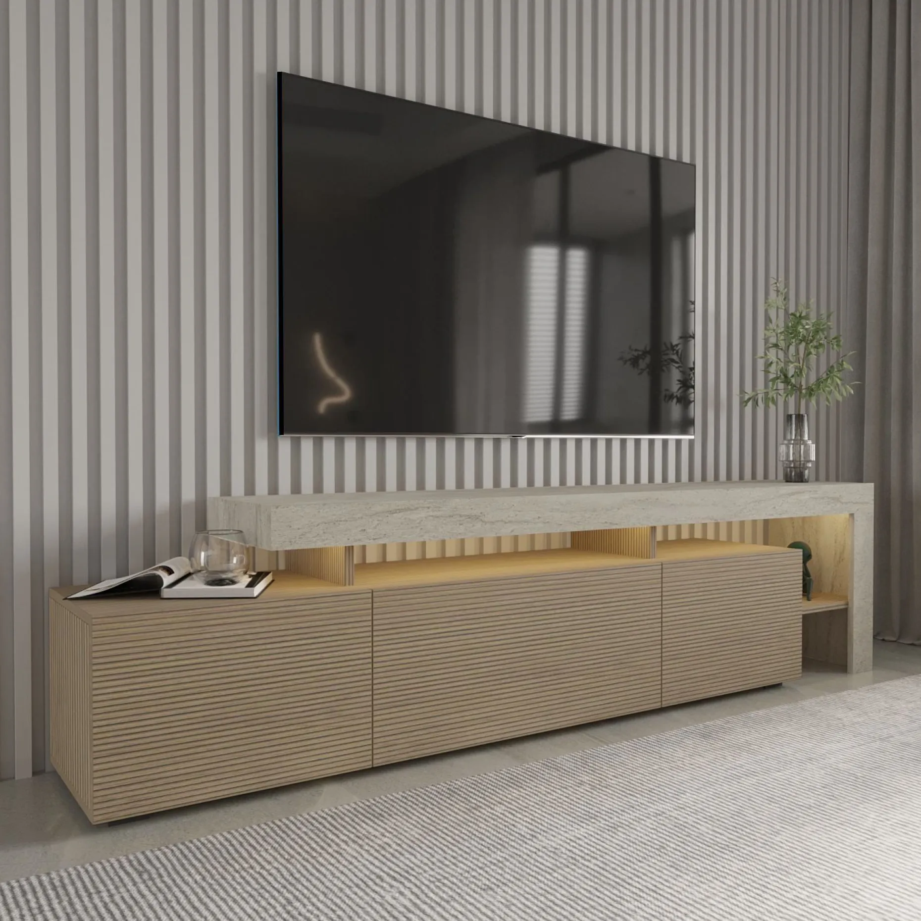 Jurukovo TV-benk 192x53x37 cm