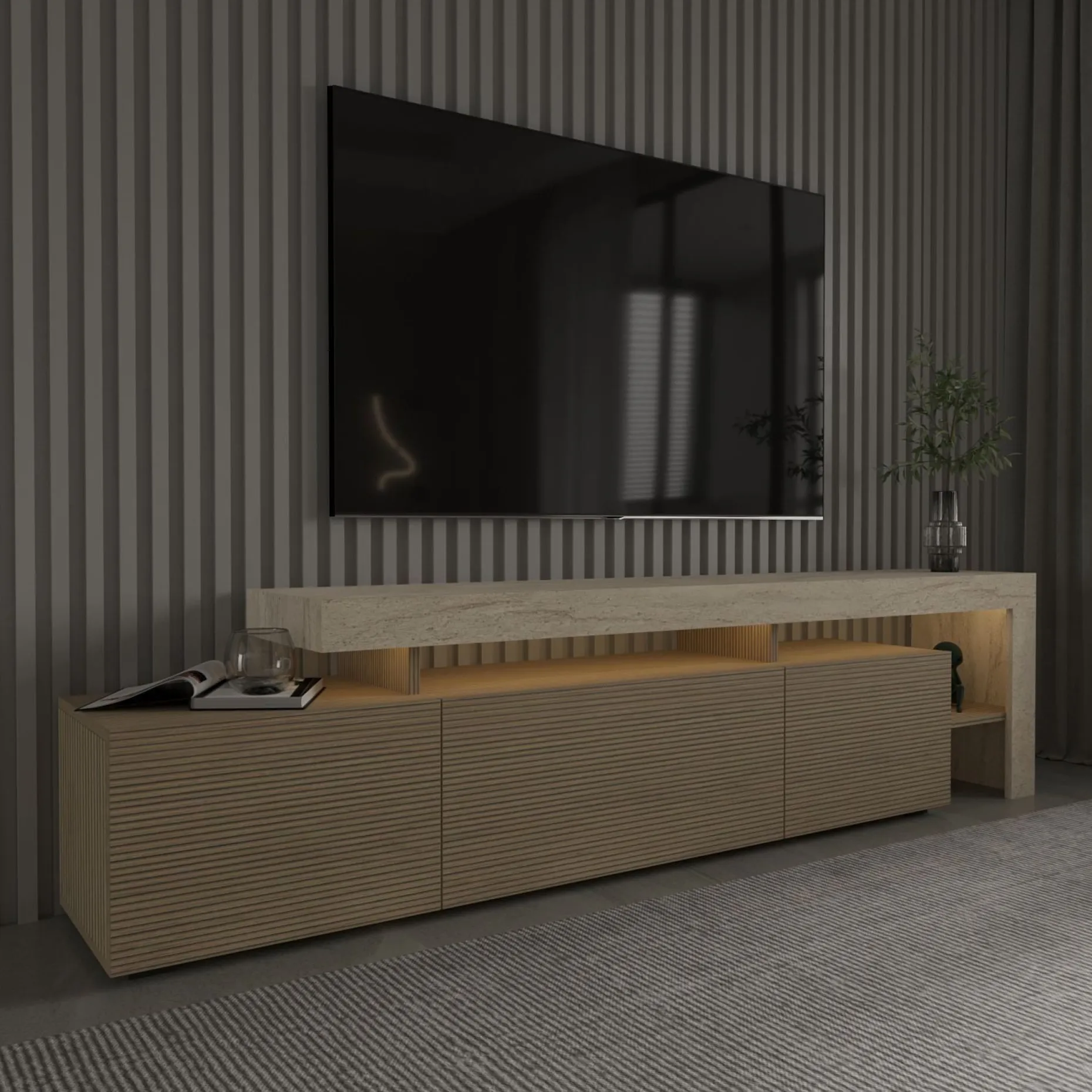 Jurukovo TV-benk 192x53x37 cm