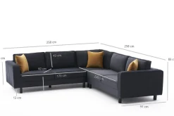 Kaletea Sofa m. Divan 4-seters