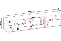 Kanki TV-benk 183 cm