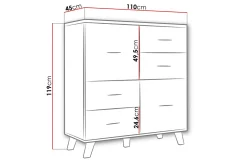 Kardos Kommode 45x110 cm