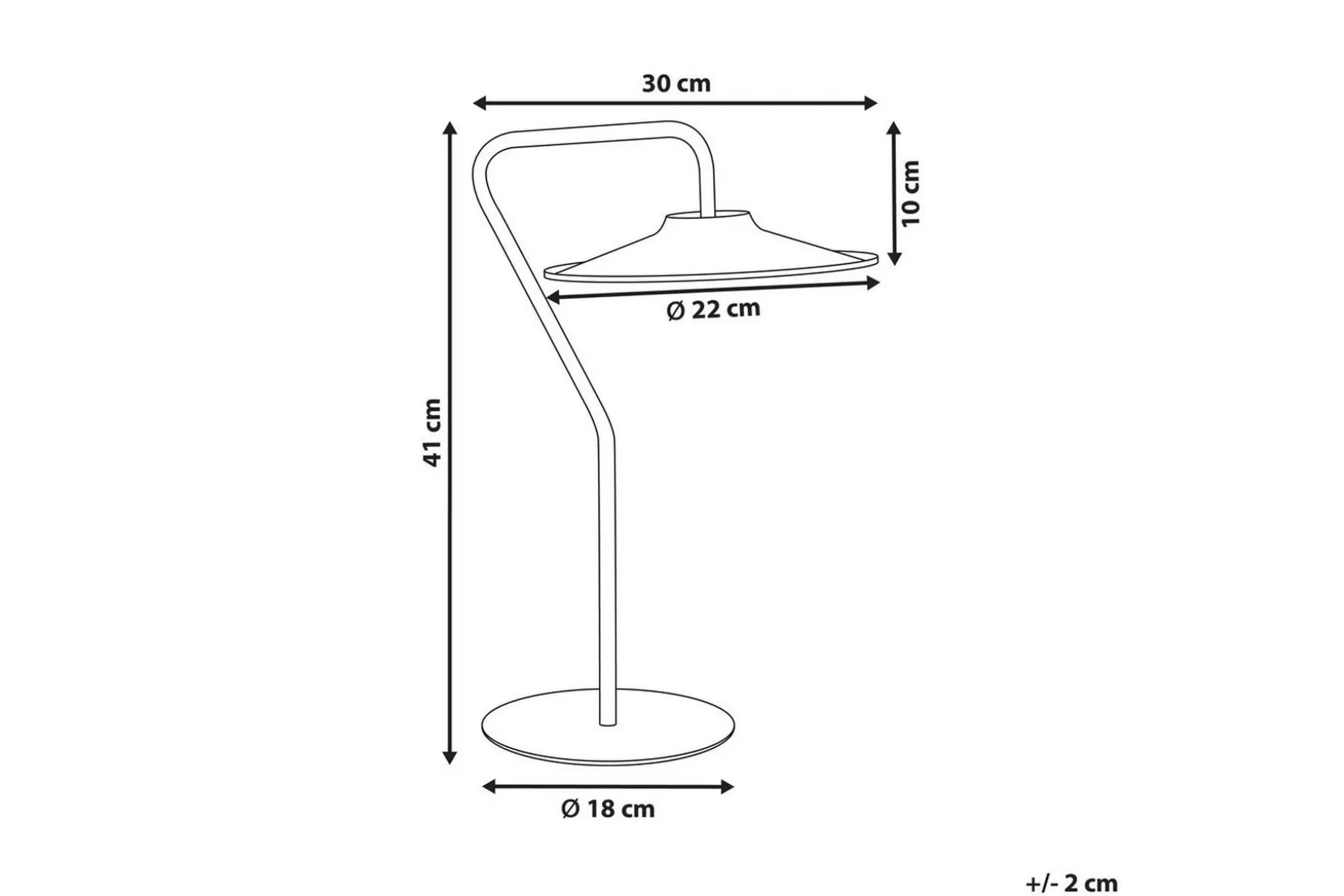 Karpathy LED Bordlampe 41 cm