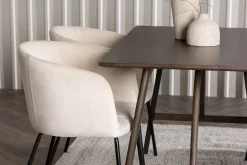 Kaseidon Spisegruppe 120 cm Rektangulær med 4 Berit Stoler