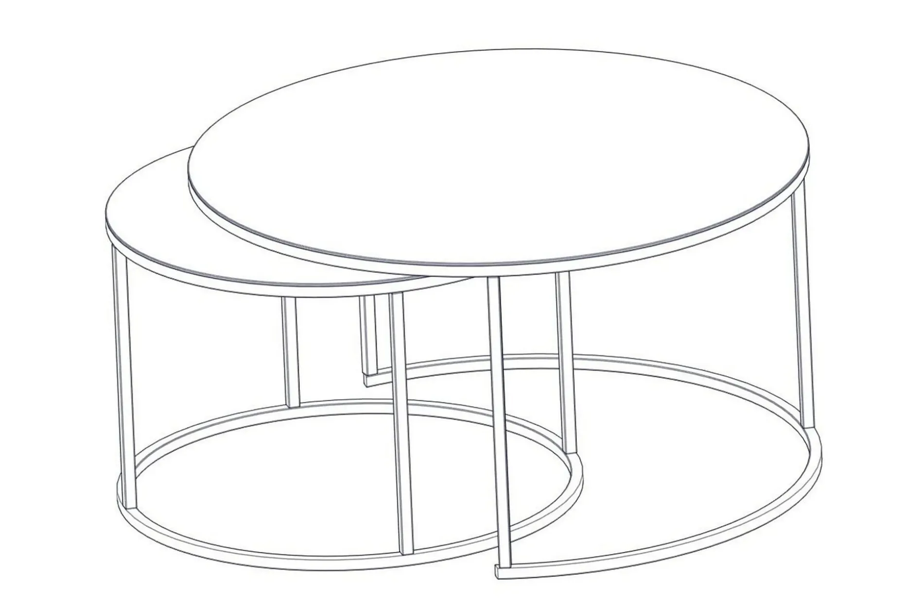 Kashiwa Sofabord 60 cm