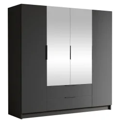 Kelros Garderobeskapeskap med speil 200x216 cm