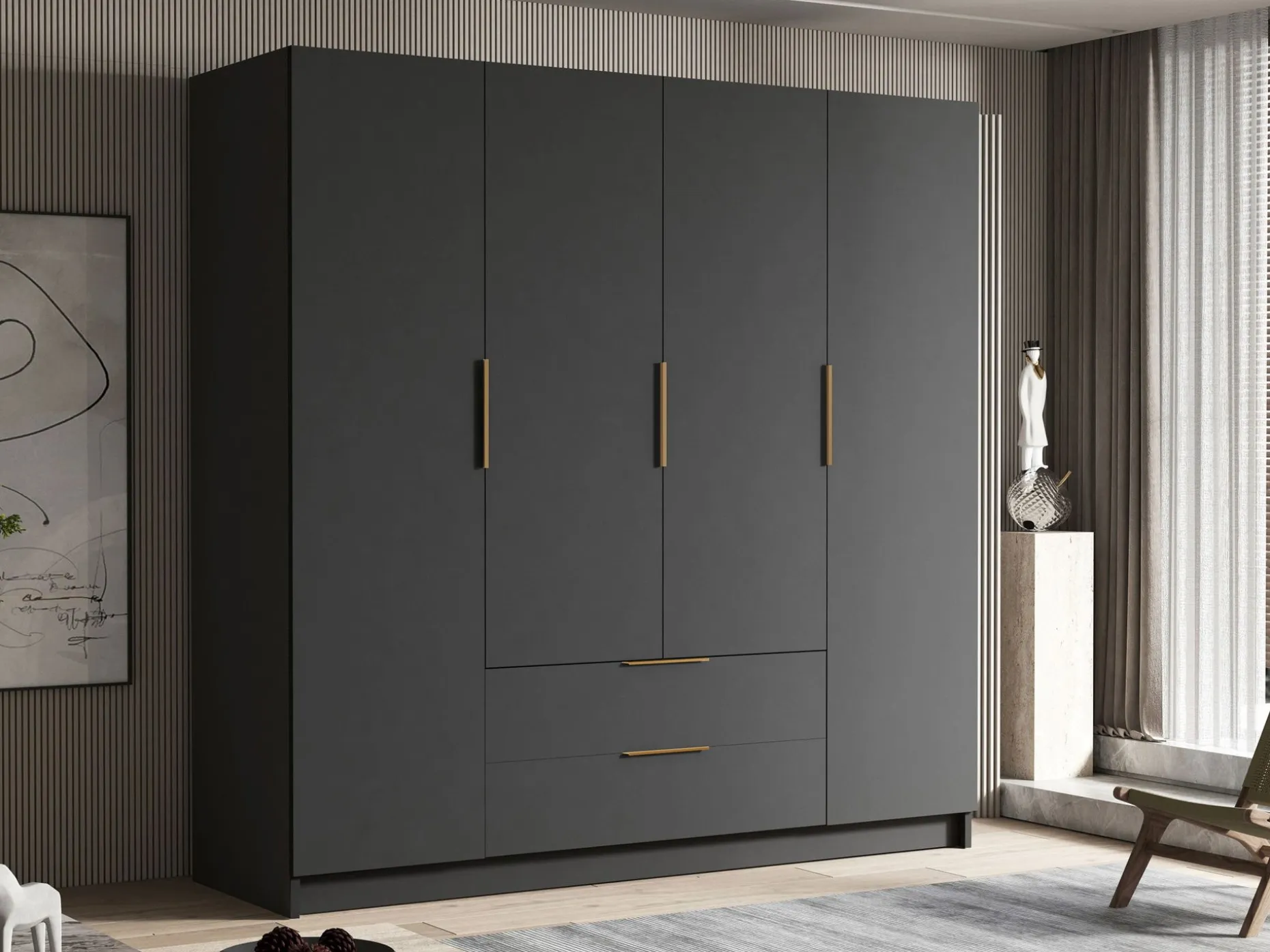 Kelros Garderobeskap 200x216 cm