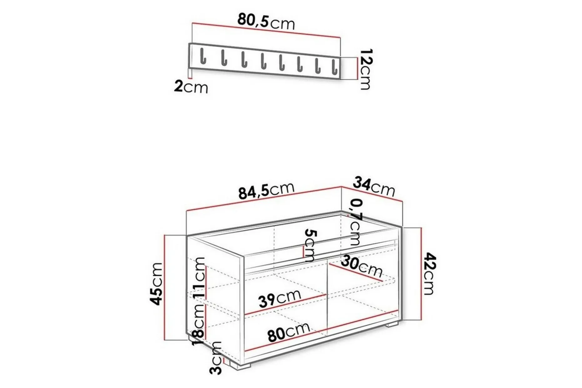 Kenmare Highboard White