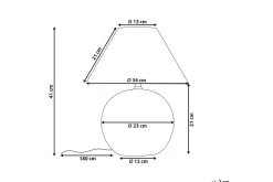 Kinalada Bordlampe 41 cm E27