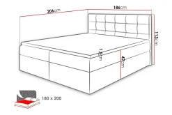 Kintore Kontinentalseng 180x200 cm