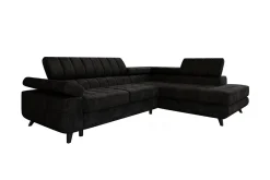 Kintore 3-sits Hörnbäddsoffa Black