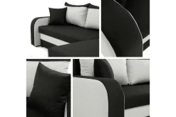 Kintore 3-sits Hörnbäddsoffa Brown