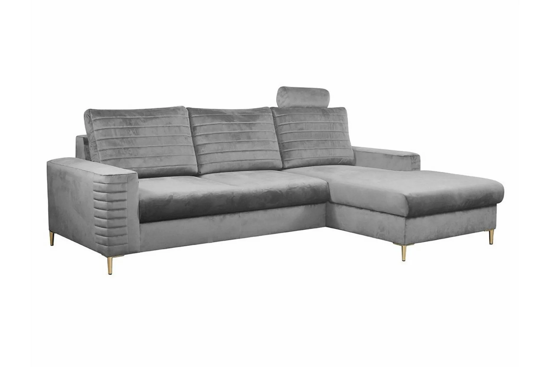 Kintore 3-sits Hörnbäddsoffa Light grey/Dark grey