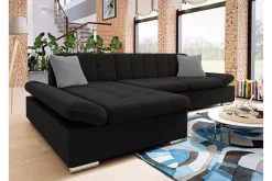 Kintore 3-sits Hörnsoffa Black