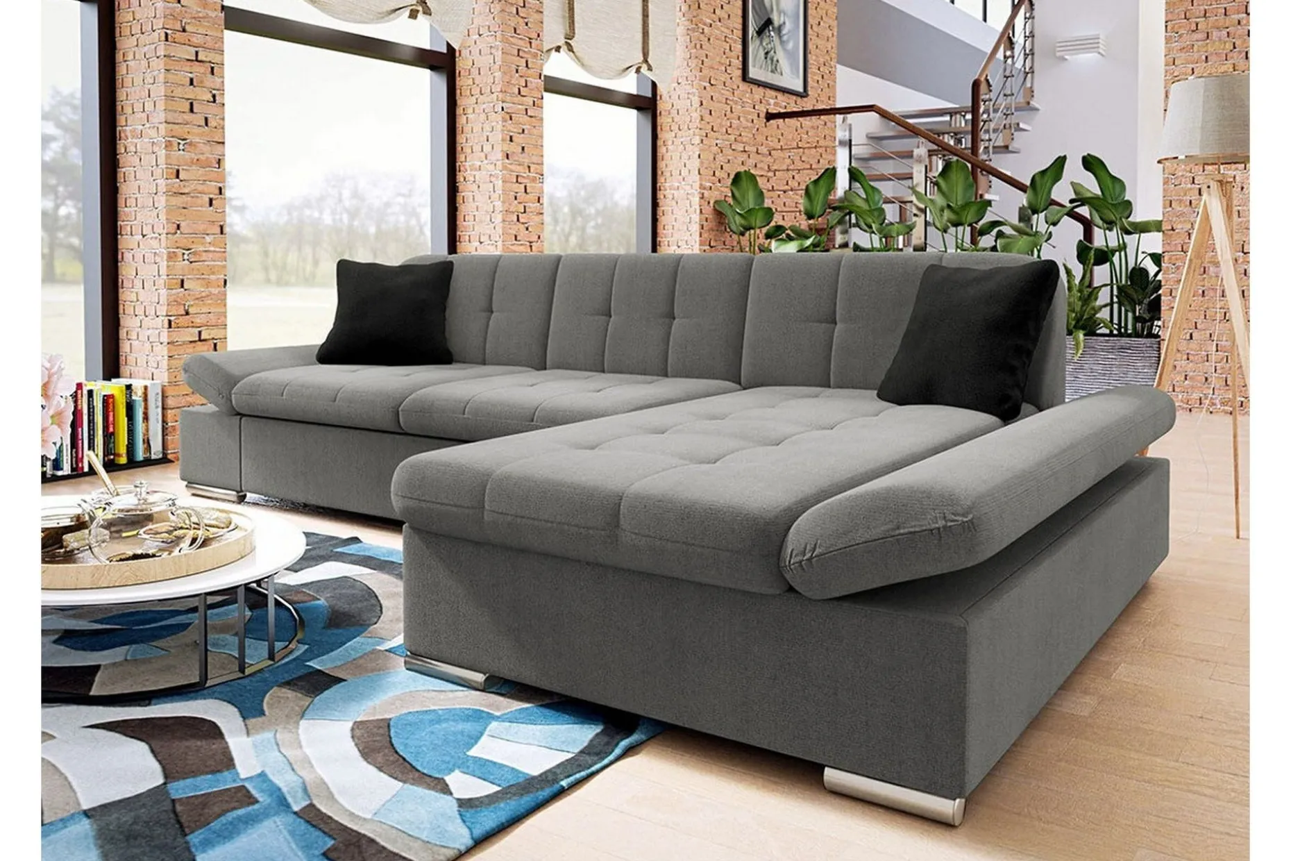 Kintore 3-sits Hörnsoffa Dark grey