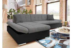 Kintore 3-sits Hörnsoffa Grey/Black