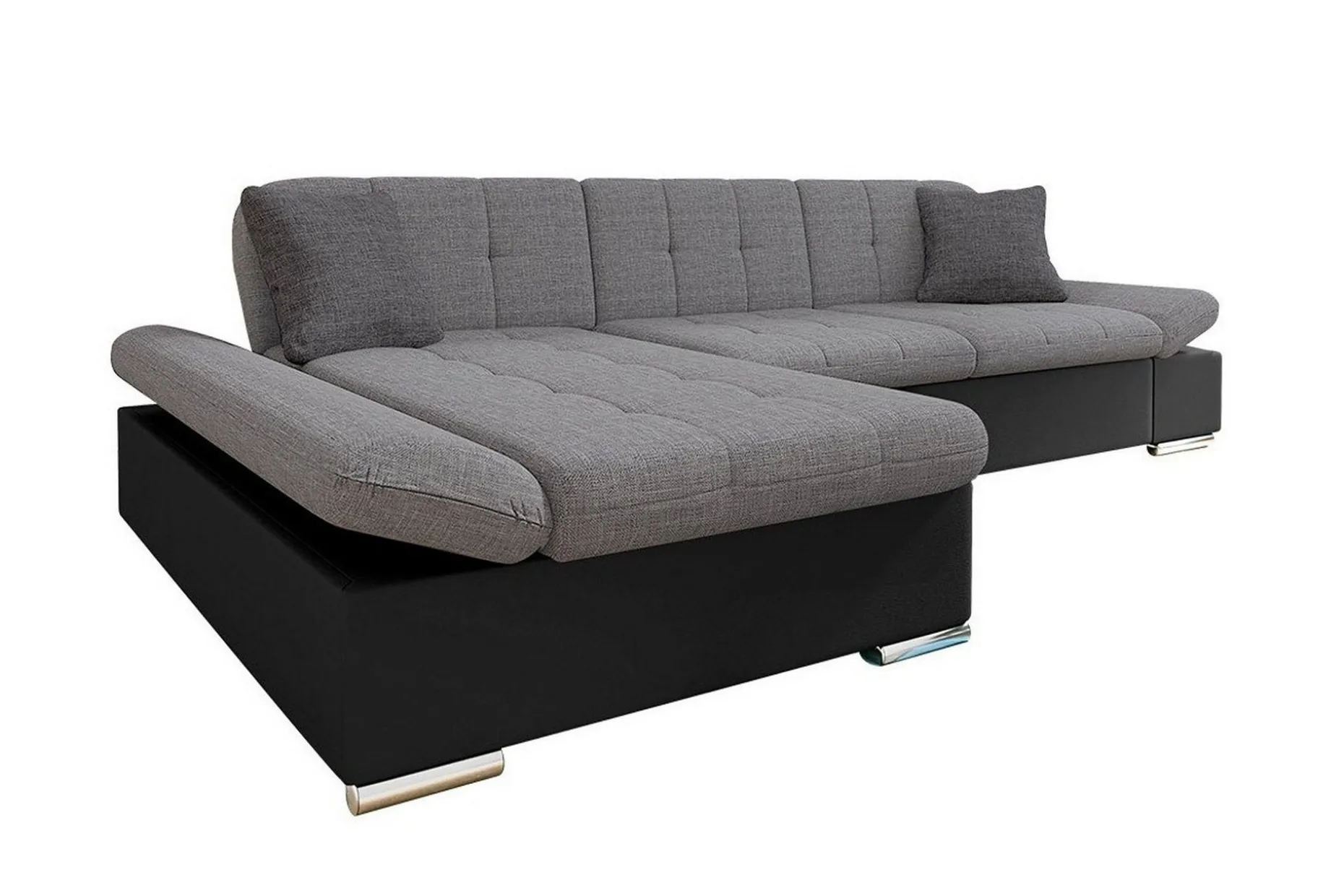 Kintore 3-sits Hörnsoffa Grey/Black