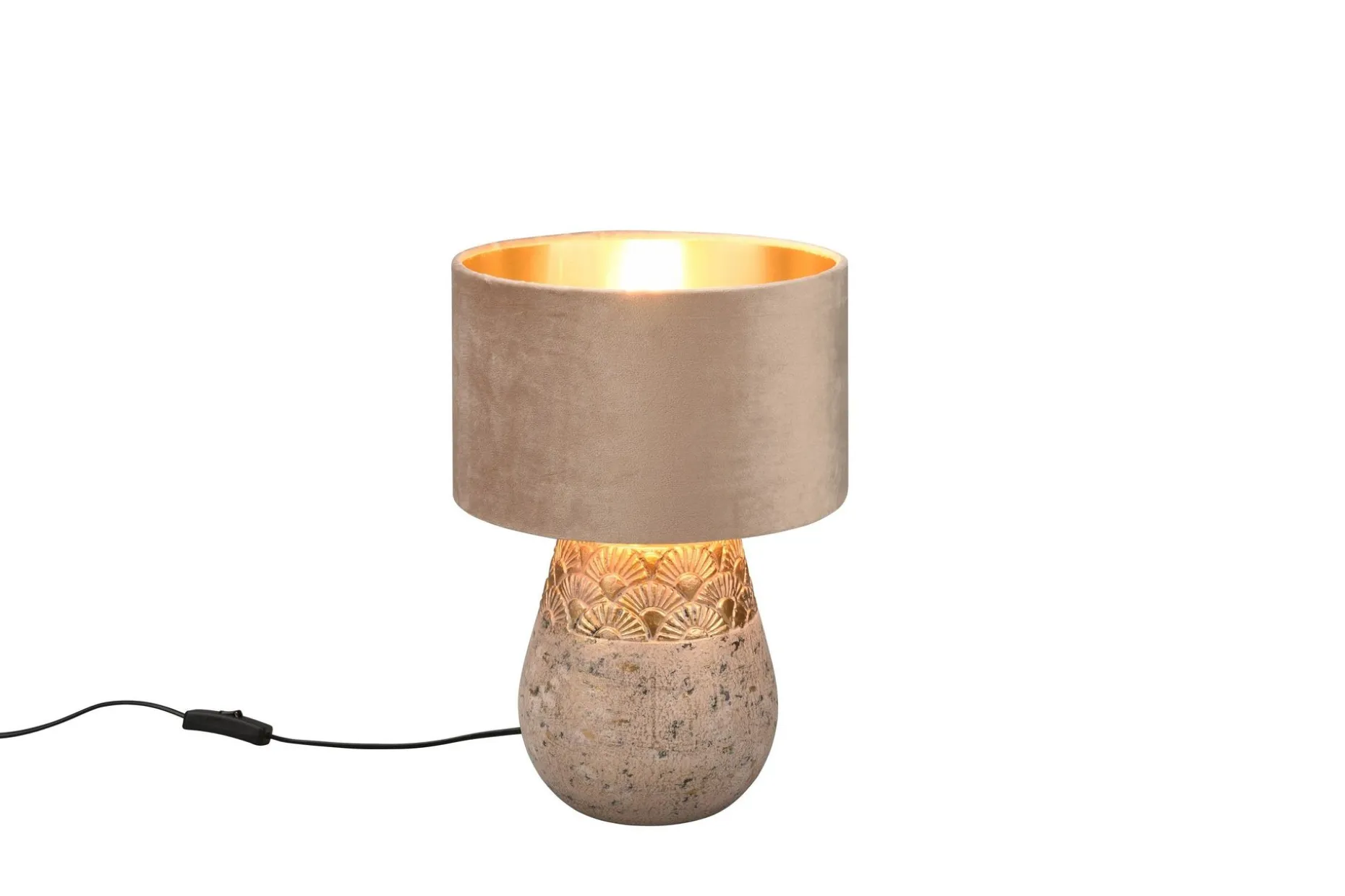 Kiran Bordlampe E27 Antikkgrå
