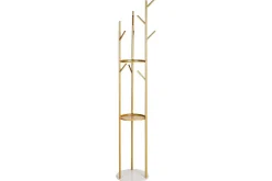 Klädhängare Beliani Raltson GOLD||White