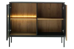Klinkerville Lavt vitrineskap med belysning 39 cm dyp 104 cm