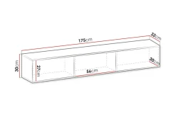 Klinkerville TV-skap 175 cm
