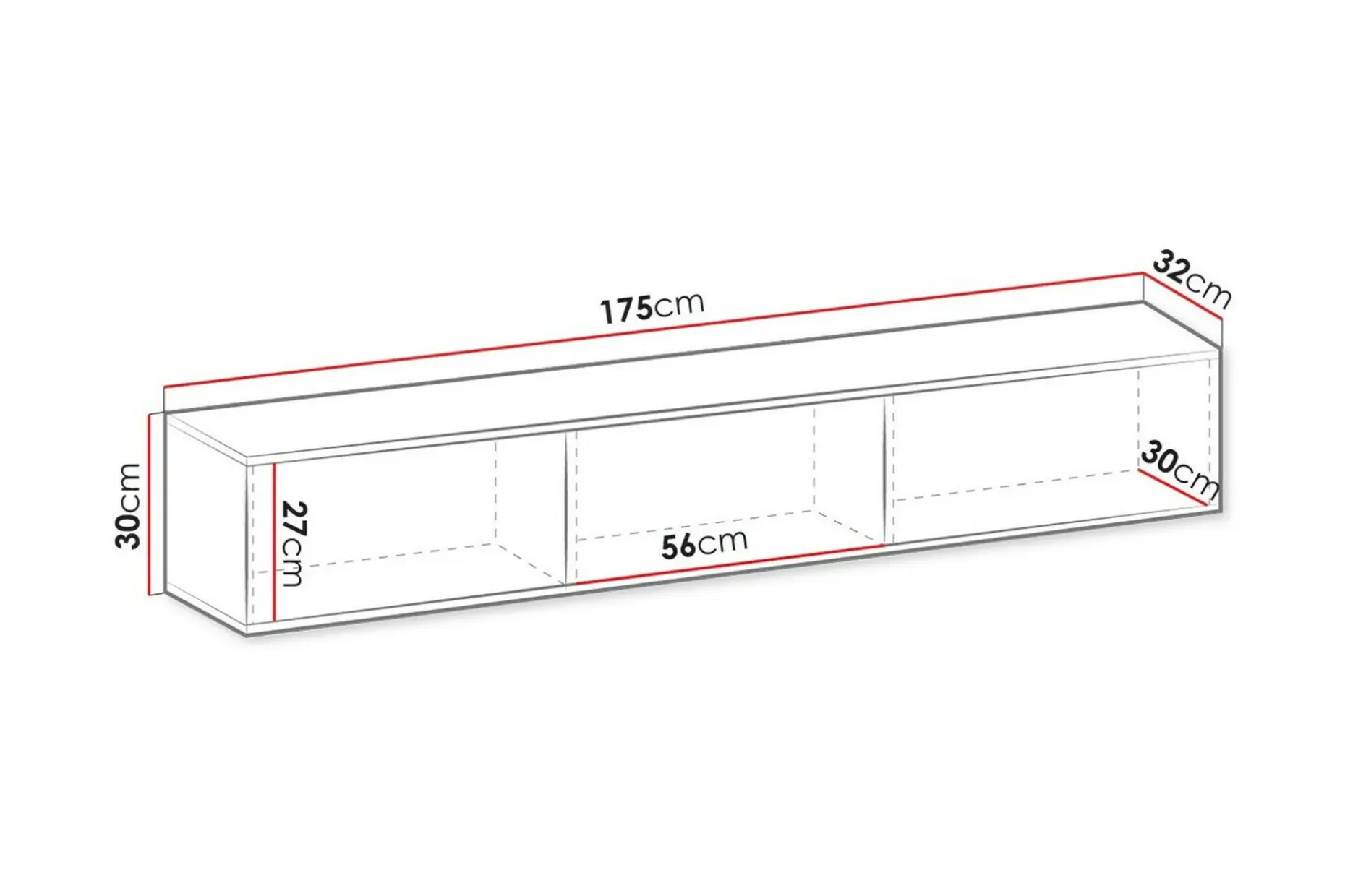 Klinkerville TV-skap 175 cm