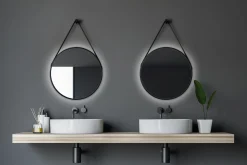 Knutby Speil 50 cm Rund LED-Lys