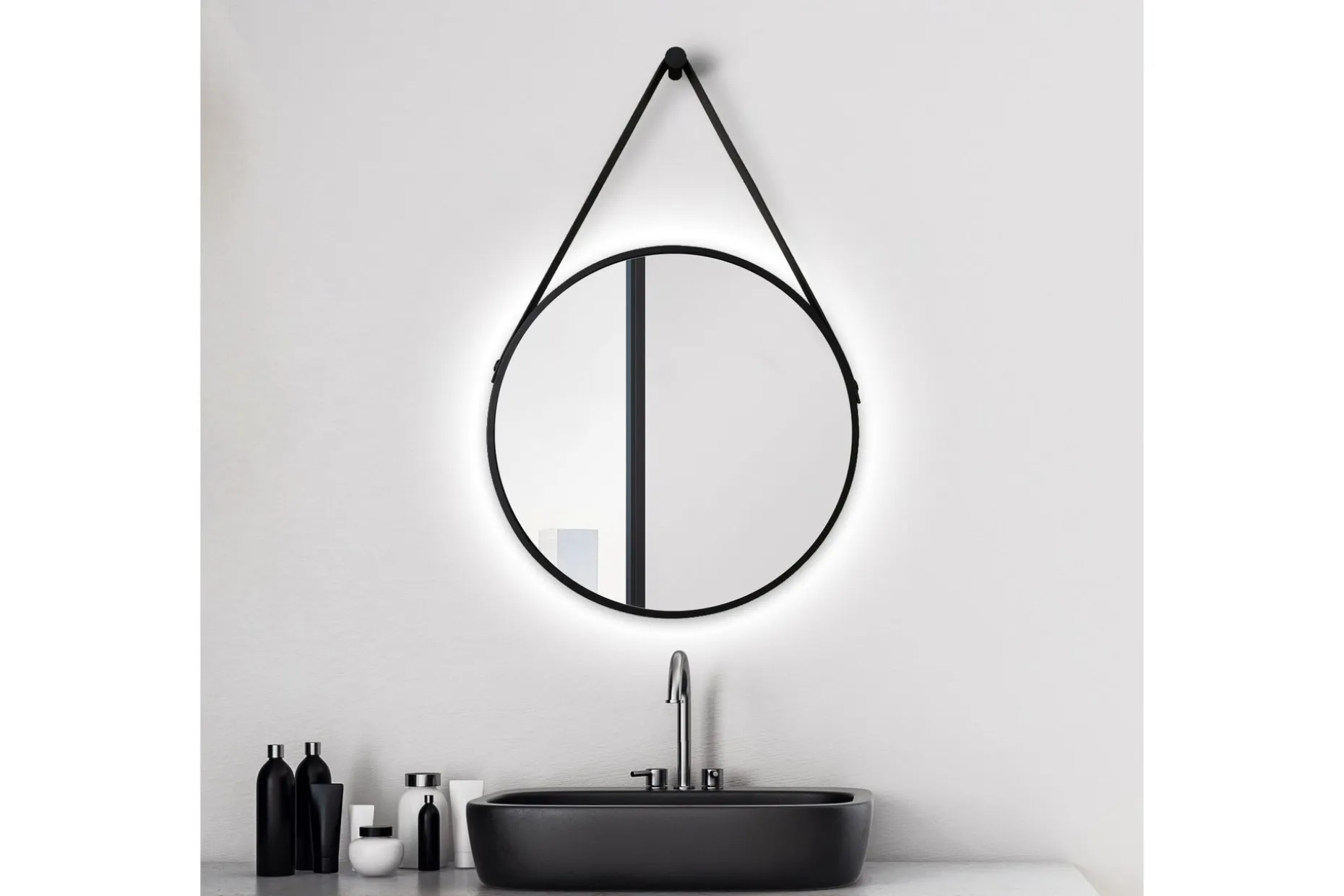 Knutby Speil 50 cm Rund LED-Lys