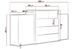 Kommode 150 cm