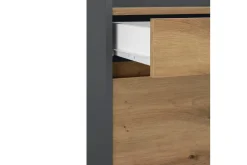 Kommode Kosmo Antrasitt/Eik, 8 skuffer