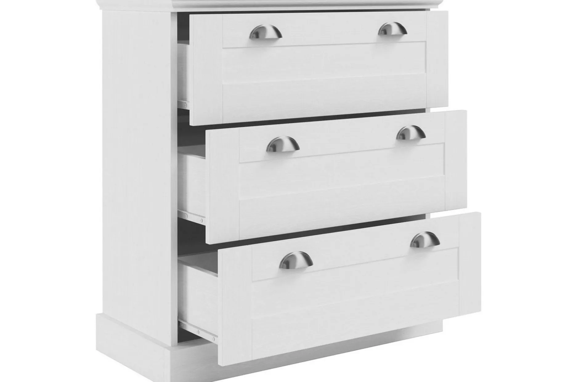 Kommode Motala 75x35x80 cm, Hvit