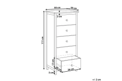 Kommode Salton 50x39x111 cm