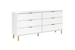 Kommode Walpole Hvit, gull