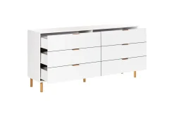 Kommode Walpole Hvit, gull