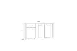Konitsa Sideboard 52x160 cm