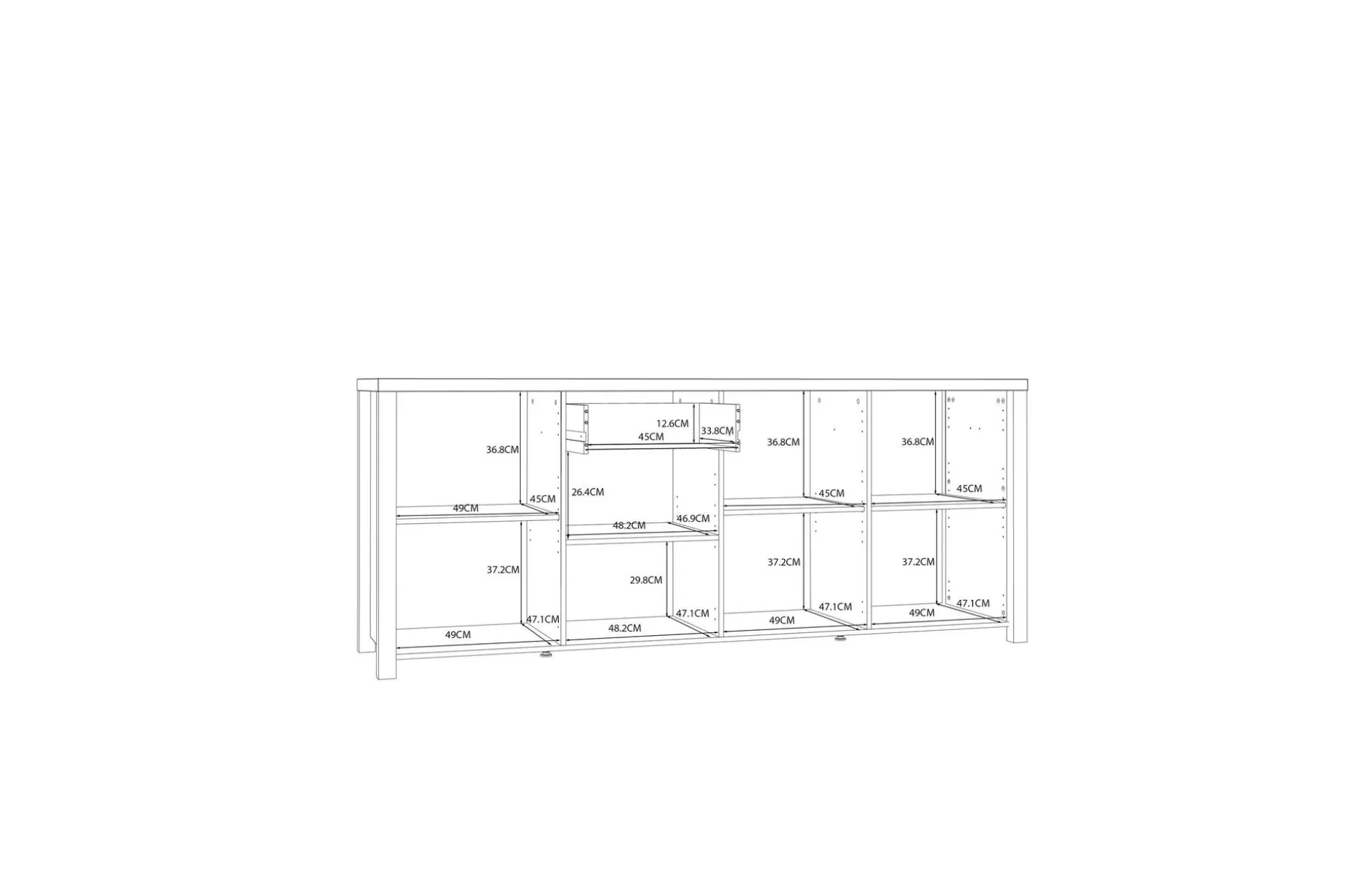 Konitsa Sideboard 52x210 cm