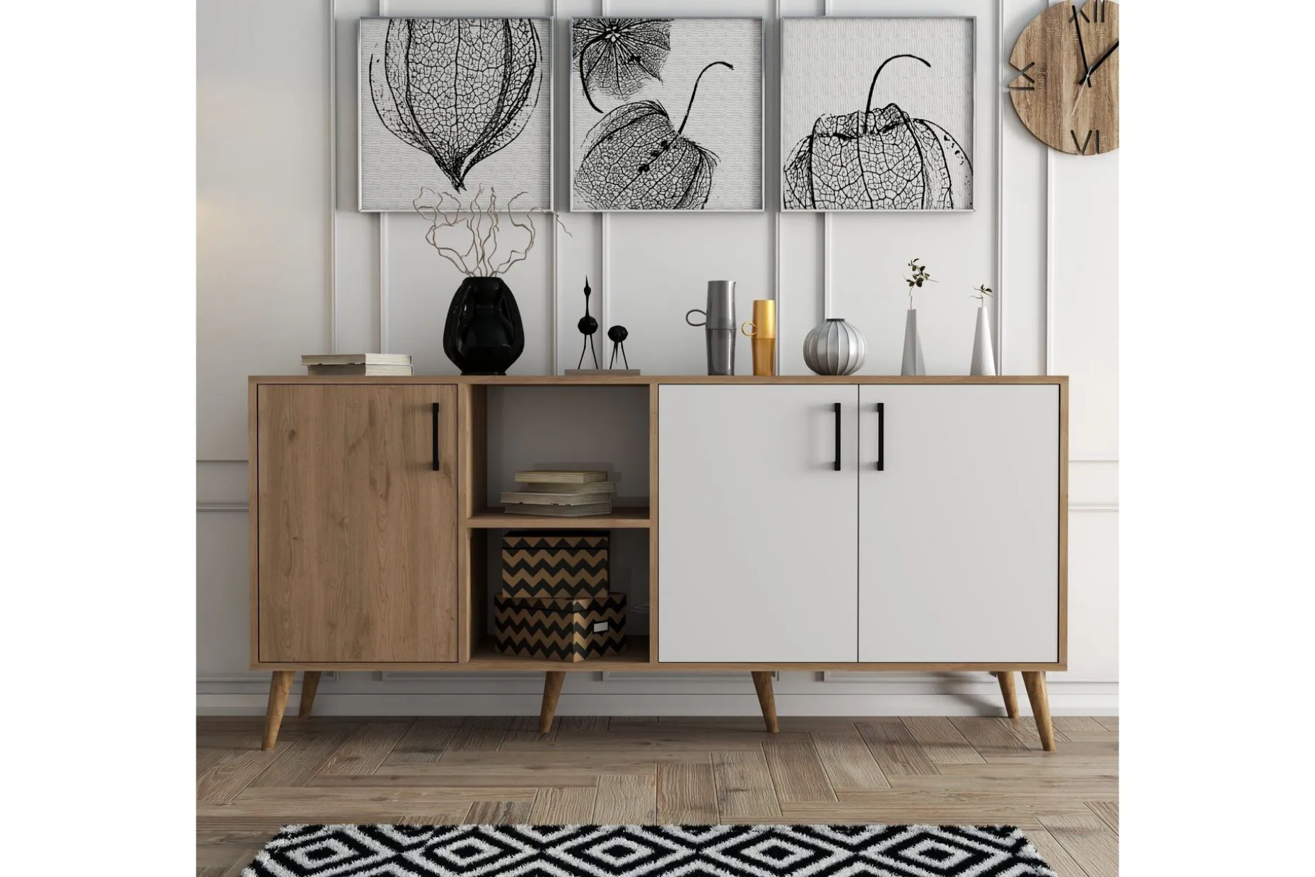 Konsollbord Desgrar konsollbord 180x80 cm Brun