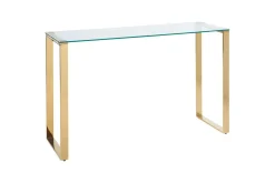 Konsollbord Tilon Transparent, gull
