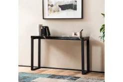 Konsollbord Wohnling 120 cm moderne konsoll med metallben Svart