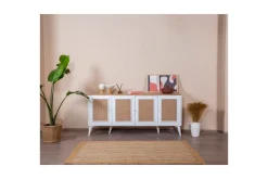 Konsoll Jatinder Hvit / Eik