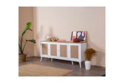 Konsoll Jatinder Hvit / Eik