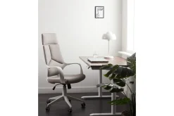 Kontorstol Delight Taupe/hvit