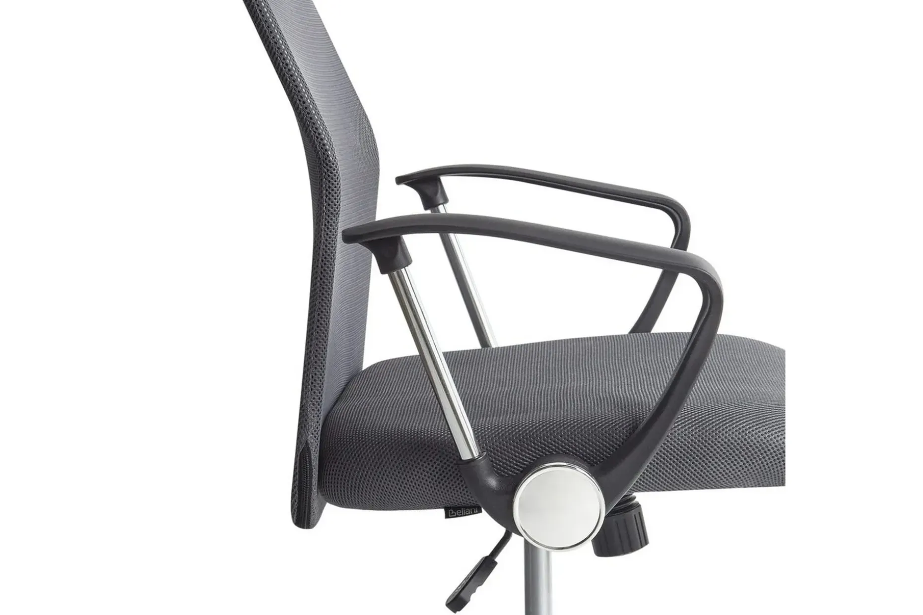 Kontorstol Design Grå/svart/sølv