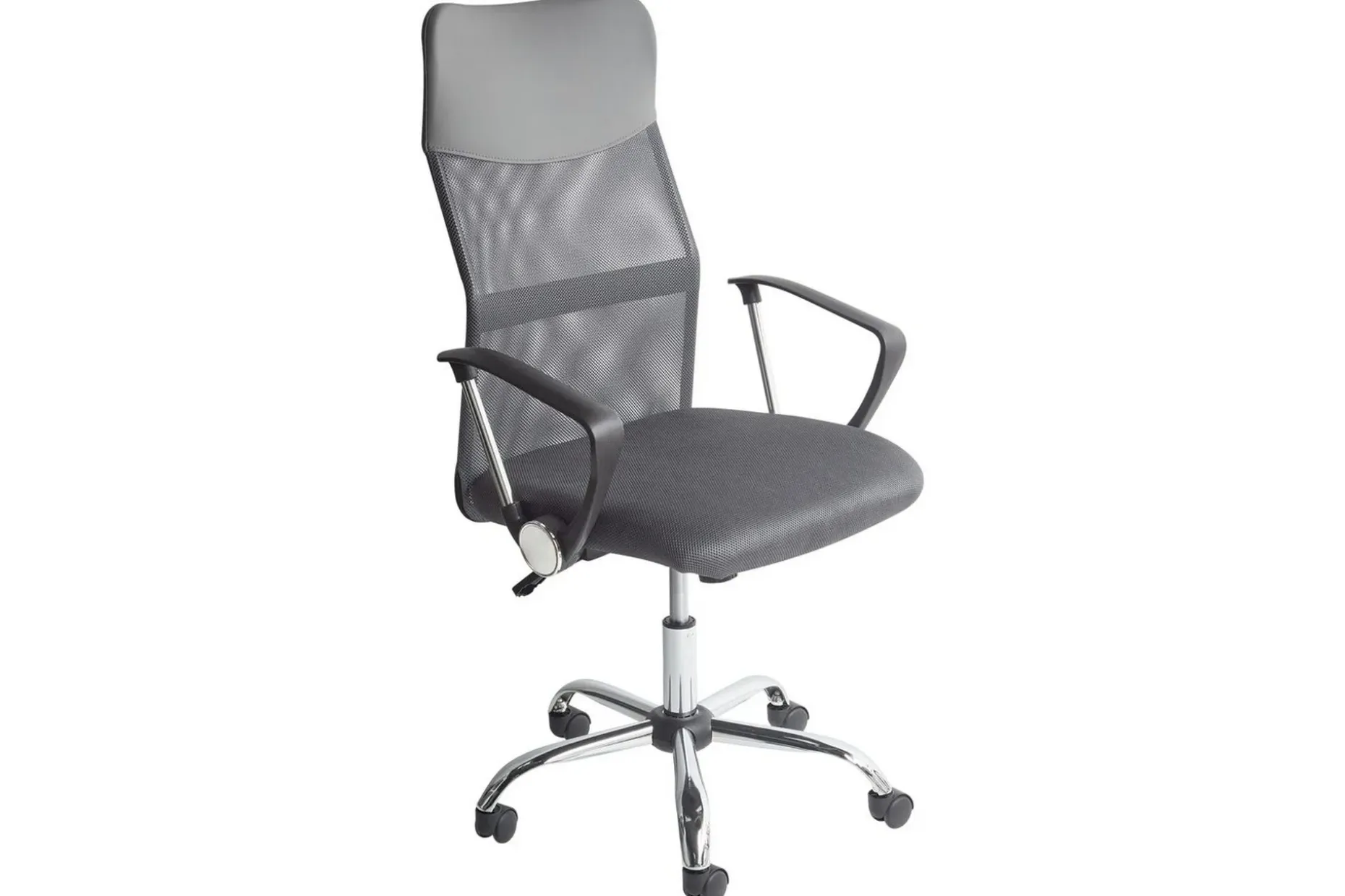 Kontorstol Design Grå/svart/sølv