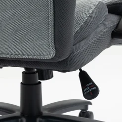 Kontorstol HOME4YOU Malone XXL Grå