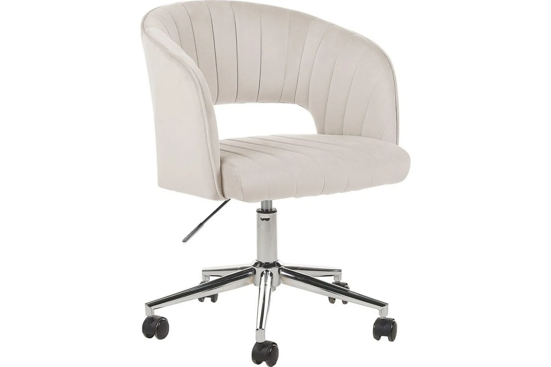 Kontorstol Katonah Beige/Svart/Sølv