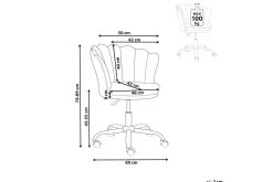 Kontorstol Monticello Grå/svart/sølv