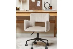 Kontorstol Sanilac Beige/Grå/Svart